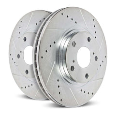 Power Stop 12-15 Chevrolet Captiva Sport Rear Evolution Drilled & Slotted Rotors - Pair