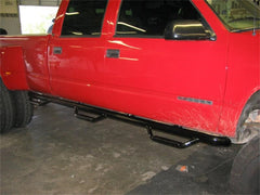 N-Fab Nerf Step 92-00 Chevy-GMC 2500/3500 Crew Cab 8ft Bed - Gloss Black - Bed Access - 3in