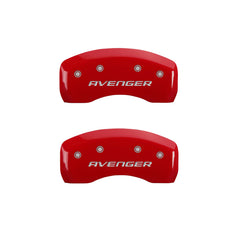 MGP 4 Caliper Covers Engraved Front & Rear With out stripes/Avenger Yellow finish black ch