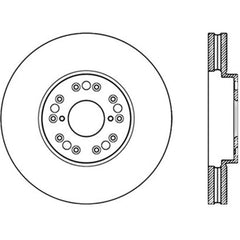 StopTech Power Slot 93-05 Lexus GS Series / 00-05 IS300 / 93-94 LS Front Right Cryo Slotted Rotor