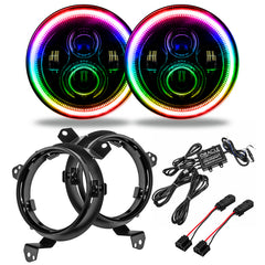 Oracle Jeep Wrangler JL/Gladiator JT 7in. High Powered LED Headlights (Pair) - Dynamic - Dynamic