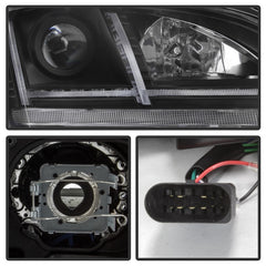 Spyder 08-15 Audi TT HID Xenon Projector Headlights w/Seq Turn Signal - Blk (PRO-YD-ATT08-HID-BK)