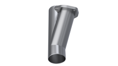 QTP 2.5in Weld-On QTEC Exhaust Cutout Y-Pipe