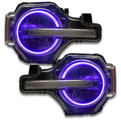 Oracle 2021 Ford Bronco DRL Upgrade w/ Halo Kit - ColorSHIFT w/ RF Controller