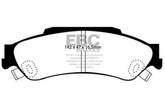 EBC 98-05 Chevrolet Blazer 4.3 2WD Greenstuff Rear Brake Pads