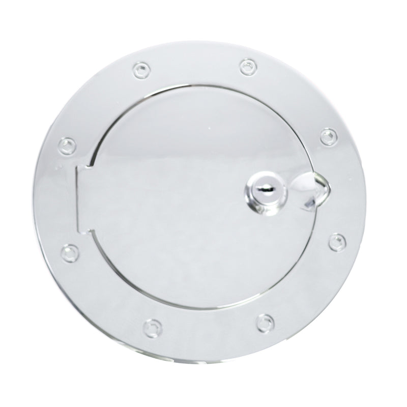Rugged Ridge Locking Gas Cap Door Chrome 07-18 Jeep Wrangler