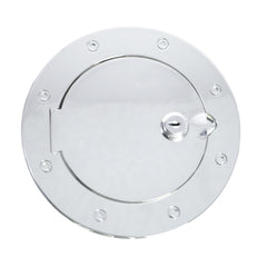 Rugged Ridge Locking Gas Cap Door Chrome 07-18 Jeep Wrangler