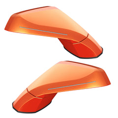 Oracle 05-13 Chevy Corvette C6 XM Concept Side Mirrors - Daytona Sunset Orange (G8F)