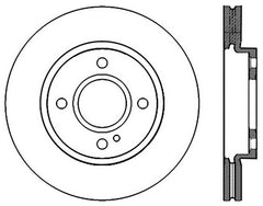 StopTech 2011-2013 Ford Fiesta 1.6L Slotted Left Front Rotor