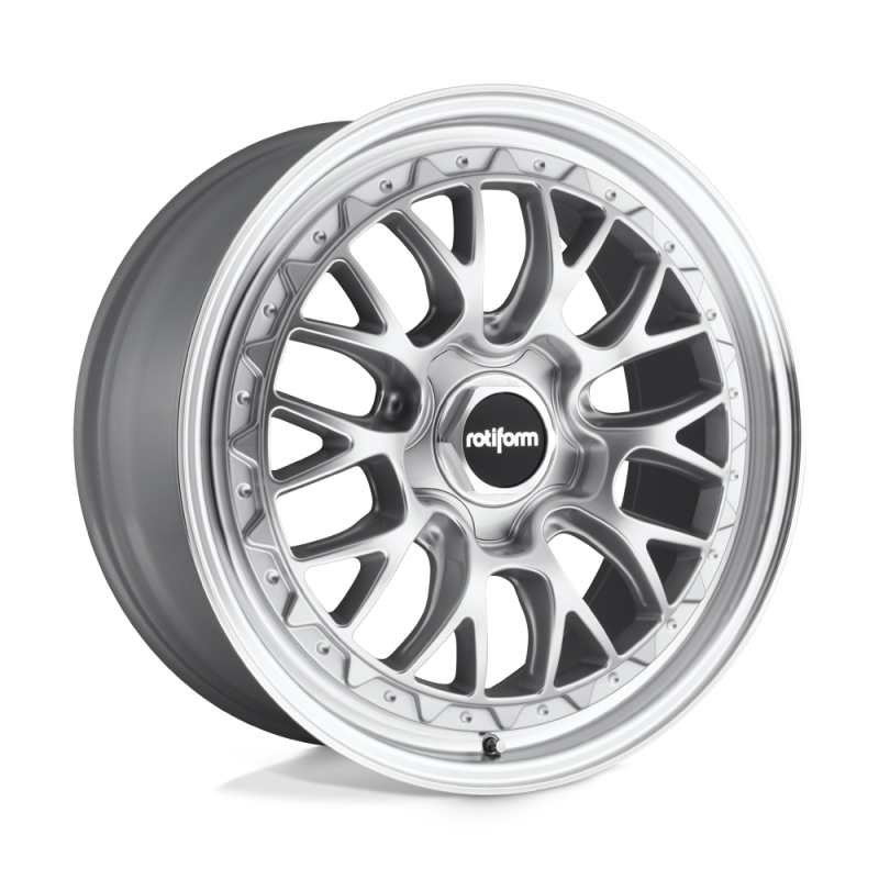 Rotiform R155 LSR Wheel 18x8.5 5x112 45 Offset - Gloss Silver Machined