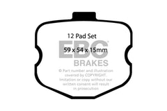 EBC 06-08 Chevrolet Corvette (C6) 7.0 (Z06) Yellowstuff Front Brake Pads