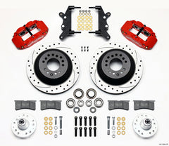 Wilwood Narrow Superlite 6R Front Hub & 1PC Rtr Kit 12.88in Dril -Red 60-68 Ford / Mercury Full Size