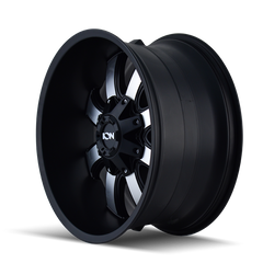 ION Type 189 20x10 / 8x165.1 BP / -19mm Offset / 130.8mm Hub Satin Black/Machined Face Wheel