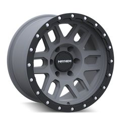 Mayhem 8304 Delta 17x9 / 6x135 BP / 0mm Offset / 87.1mm Hub Matte Gunmetal w/ Matte Black Lip Wheel