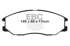EBC 08-10 Kia Sorento 3.3 Yellowstuff Front Brake Pads
