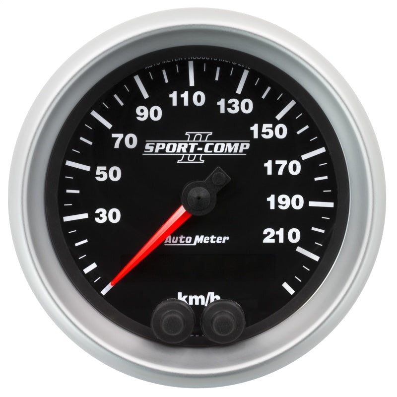 Autometer Sport-Comp II 3-3/8in. 0-225KM/H (GPS) Speedometer Gauge