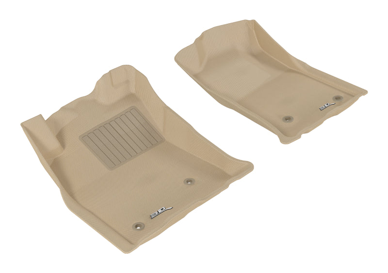 3D MAXpider 2005-2011 Toyota Tacoma Reg/ACS/DBL Cab Kagu 1st Row Floormat - Tan