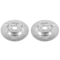 Power Stop 16-18 Ford Focus Front Evolution Drilled & Slotted Rotors - Pair