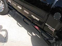 N-Fab Nerf Step 07-13 Chevy-GMC 1500 Crew Cab 5.7ft Bed - Gloss Black - Bed Access - 3in