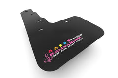 Rally Armor 08-17 Mitsubishi EVO X Black Mud Flap BCE Logo