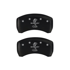 MGP 4 Caliper Covers Engraved Front & Rear Raptor Black finish silver ch