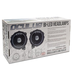 Oracle Oculus Bi-LED Projector Headlights for Jeep JL/Gladiator JT - Satin Silver - 5500K