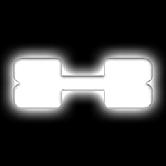 ORACLE Lighting Universal Illuminated LED Letter Badges - Matte White Surface Finish - X