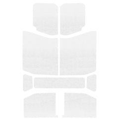 DEI 18-23 Jeep Wrangler JL 4-Door Boom Mat Headliner - 9 Piece - White