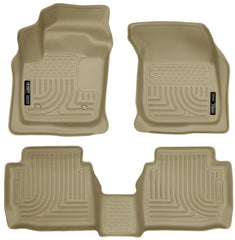 Husky Liners 13-16 Ford Fusion WeatherBeater Combo Tan Floor Liners