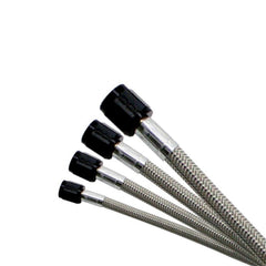 Nitrous Express 6AN 8ft Stainless Steel Braided Hose - Black