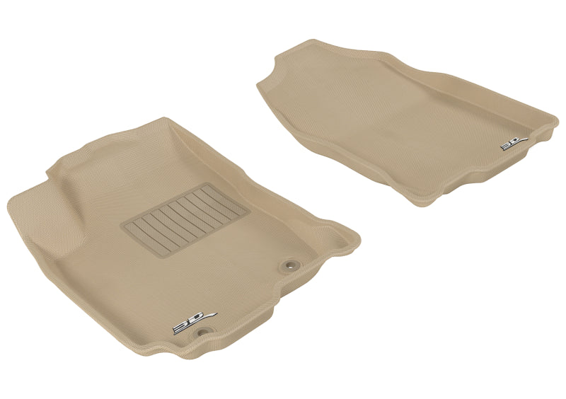3D MAXpider 2013-2018 Toyota RAV4/RAV4 Hybrid Kagu 1st Row Floormat - Tan