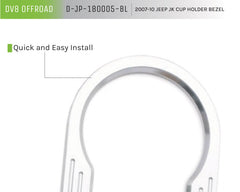 DV8 Offroad 2007-2018 Jeep JK Cup Holder Bezel