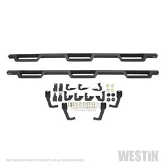 Westin/HDX 07-19 Chevy Silv 2500/3500 Crew (8ft) (Excl Dually) Drop WTW Nerf Step Bars - Blk