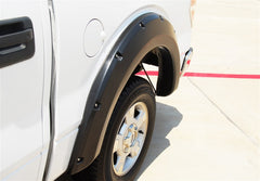 Lund 09-14 Ford F-150 (Excl Raptor) RX-Rivet Style Smooth Elite Series Fender Flares - Black (2 Pc.)