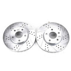 Power Stop 14-18 Ford C-Max Front Evolution Drilled & Slotted Rotors - Pair