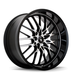 Konig Lace 20x8.5 5x114.3 ET40 Black/Machine Spoke