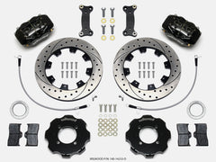 Wilwood Forged Dynalite Front Hat Kit 12.19in Drilled 2016-Up Mazda MX5 Miata w/ Lines