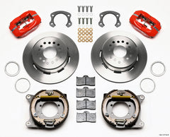Wilwood Forged Dynalite P/S Park Brake Kit Red Ford 8.8 Special w/2.50in Offset-5 Lug