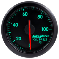 Autometer Airdrive 2-1/6in Oil Pressure Gauge 0-100 PSI - Black