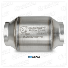 GESI G-Sport 400 CPSI GEN 2 EPA Compliant 3.0in Inlet/Out Catalytic Converter-4.5in x 4in 500-850HP