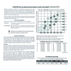 Edelbrock Calibration Kit for 1912 / 1913