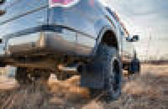 Husky Liners 09-16 Dodge Ram 1500/2500/3500 12in W Black Top SS Weight Kick Back Front Mud Flaps