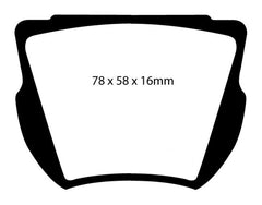 EBC 59-64 Daimler SP250 2.5 Greenstuff Front Brake Pads