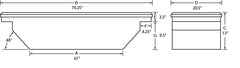 Lund Universal Aluminum Single Lid Cross Bed Box - Brite