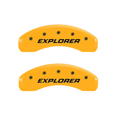 MGP 4 Caliper Covers Engraved Front & Rear Explorer/2011 Yellow Finish Black Char 2006 Ford Explorer