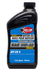 Red Line Pro-Series Diesel CK4 5W40 Motor Oil - Quart