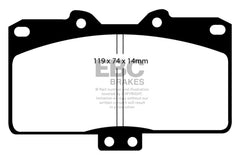 EBC 91-93 Dodge Stealth 3.0 4WD Greenstuff Front Brake Pads