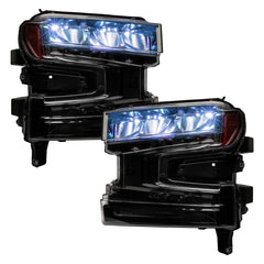 Oracle 19-21 Silverado/Sierra 1500 RGB Demon Eye Headlight Upgrade Kit - ColorSHIFT w/o Controller