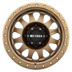 Method MR304 Double Standard 17x8.5 0mm Offset 8x170 130.81mm CB Method Bronze Wheel