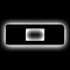 ORACLE Lighting Universal Illuminated LED Letter Badges - Matte Black Surface Finish - D